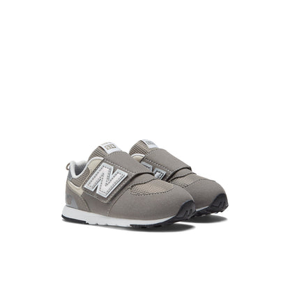 New Balance Kids' 574 NEW-B Hook & Loop in Rain Cloud with Silver Metallic