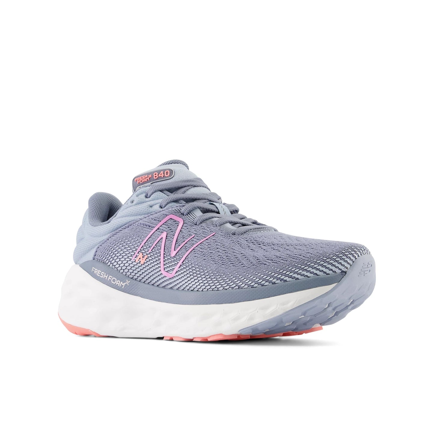 New Balance Women's Fresh Foam 840 in Arctic grey with Raspberry